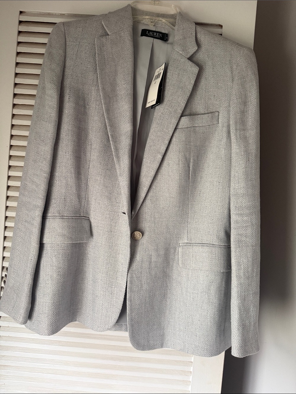 Lauren Ralph Lauren Light Gray Herringbone Sport Coat